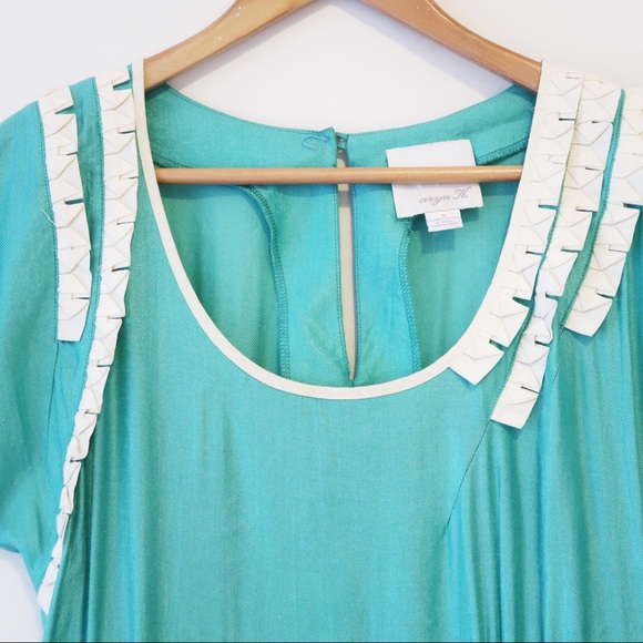 🛑Aryn K Teal Summer Mini Dress - Picture 3 of 7